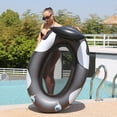 thumbnail image 3 of EIMELI Chaise de Natation Épaisse en PVC Anneau de Natation Coloré Doux Robuste pour Vacances à la Plage, 3 of 9