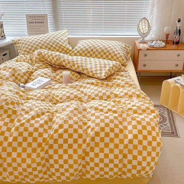 Ensembles de Literie Simples à Cerises Rouges Housse de Couette à Fleurs Nordiques Taille Simple Double Linge de Lit Housse de Couette pour Filles Adultes Déco Textile de Maison