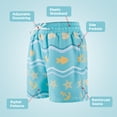 thumbnail image 4 of BIG ELEPHANT 2-Pack Boys Swim Trunks with Compression Liner, Quick Dry Swimming Shorts(6-13Y), 4 of 8