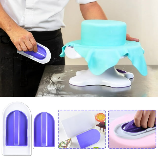 Dvkptbk Baking Tools Cake Smoother Tools Cake Scrapers Fondant Smoother Polisher Kitchen Cream Cakes Kitchen Gadgets on Clearance
