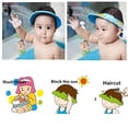 thumbnail image 6 of RAGUPEL 1/3Pcs Baby Shower Cap Baby Bath Visor,Soft Hat Adjustable Waterproof Shampoo Shower Cap Protect Eye & Ear for Infants,Toddler,Kids,Children, 6 of 7