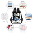 thumbnail image 6 of Batman Clear Backpack Heavy Duty Transparent Backpack See Through Book Bag for College School Travel Work Sports, 6 of 8