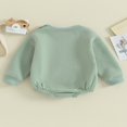 thumbnail image 4 of Combinaison pour Bébé Garçon Fille en Molleton, Chandail à Col Rond, Combinaison, Uni, Manches Longues, Chandail Bouffant, Cache-Couche, Tenue d'Automne Hiver, 4 of 9
