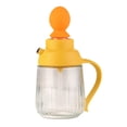 thumbnail image 2 of Botella dispensadora de aceite de vidrio | Jarra automática de condimentos de cocina a prueba de fugas y apertura automática | Soporte transparente para salsa de soja y vinagre | Verde Amarillo, 2 of 7