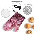 thumbnail image 3 of Sikiie Pink Glitter Heart Candy Oven Mitts and Pot Holders, Silicone Oven Gloves, Heat Resistant Oven Mitts 4Pcs Set, 3 of 6