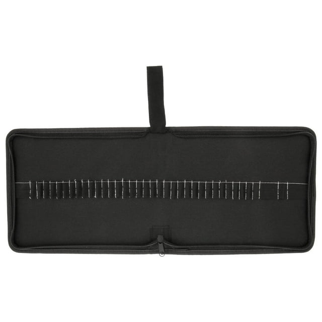 Us Art Supply 36 Lápices Lona Premium Con Cremallera Envoltura Y Soporte Para Lápices 36 Ranuras Y Espacio Para Accesorios