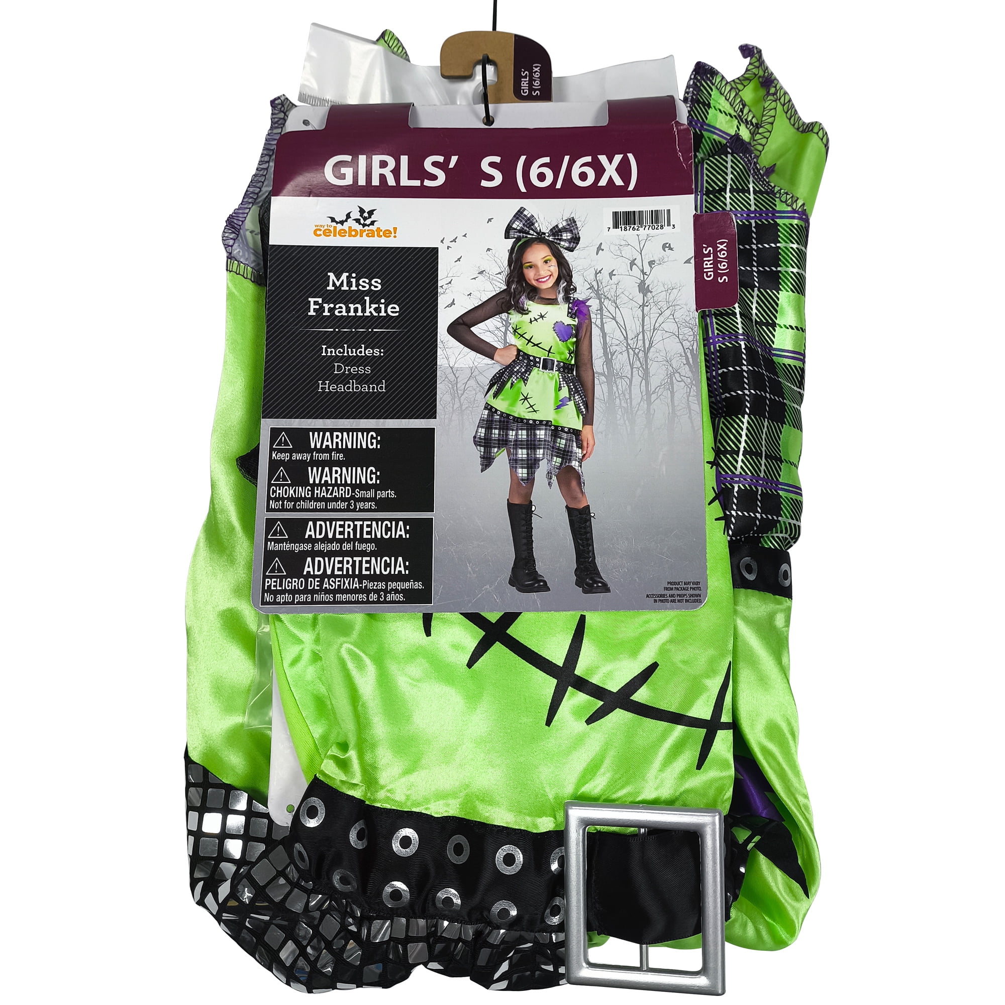 Miss Frankie Halloween Costume for Children, Girls' Size S (6/6x), by Way to Celebrate