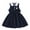 Black, variant on WOYY Infant Girls Summer Casual Dress School Uniform Sleeveless Cotton Dress,Sizes 6M-3T