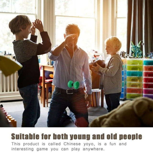 Triple Bearing Chinese Yoyo Set, Diabolo Toy with Coloured Diablolo Sticks for Beginners and Intermediate Players