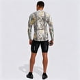 thumbnail image 5 of Realistic Tree Bark Camo Quarter Zip Pullover for Men, Long Sleeve Hunting Fishing Jersey with Moisture Wicking Quick Dry Fabric - Lightweight Outdoor Athletic Performance Tops Earthy Yellow S, 5 of 6