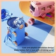 thumbnail image 3 of Portable Water Cup in Bus Shape,360 Leak-Proof Portable Water Bottle with Straw and Strap,16.9Oz Cute Cartoon Design Detachable Bus Water Jug,Bounce Flip Top Straw Water Bottle for Travel Camping, 3 of 9