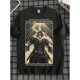thumbnail image 1 of EWH Retro, Dark , Classic, English Slogan, Integrated Warrior Pattern, Men's T-Shirt, 1 of 6