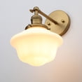 thumbnail image 2 of Pathson 1-Light Wall Sconce Milk White Glass Shade Wall Lighting for Living Room Bathroom, 2 of 13