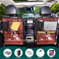 thumbnail image 5 of Iauyy 2-in-1 Car Kick Mats Back Seat Protector, 6 Large Storage Pockets , Universal Car Seat Back Protectors Kick for SUV & Sedan 25x18in,Adorable Christmas Tree, 5 of 6