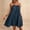 *Blue, variant on ClodeEU Women's Spaghetti Strap Backless Tie Back Maxi Dress ,Solid Color Casual Loose Fit Summer Beach Vacation Dress Blue,Women's Plus L
