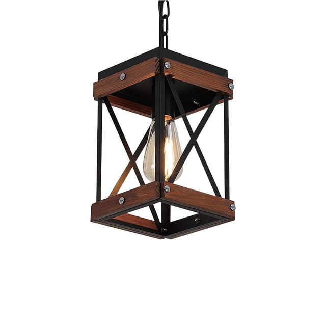 Inteprter Lámpara de isla de cocina colgante de estilo rústico de y hierro vintage Iluminación y accesorios Inteprter HA017490-00