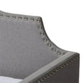 thumbnail image 3 of Baxton Studio Canapé Gris Rembourré Format Simple Daybed avec Lit Gigogne, 3 of 10