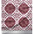 thumbnail image 1 of Soimoi Poly Georgette Fabric Paisley & Floral Mandala Fabric Prints by Yard 52 Inch Wide, 1 of 1