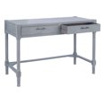 thumbnail image 3 of SAFAVIEH Filbert Solid Retro 2-Drawer Writing Desk, White Washed Grey, 3 of 14