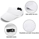 thumbnail image 3 of Visera Hombres Mujeres - Golf Tenis Visera Ajustable Deportes Parasol Muy Delgada Secado Rápido Visera Gorra Unisex, Blanco, 3 of 5