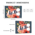 thumbnail image 3 of Flower Hello Daisy Switch Cover Decorative Wall Plate 3-Gang 2-Toggle 1-Duplex Standard Size, 3 of 5