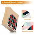 thumbnail image 5 of Yayeee Napkin Holder for Table Kitchen Paper Tissue Organization, Green Plaid, 5 of 8