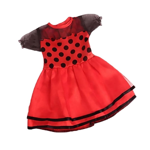 Lindo Ala Stick Clothes 18 '' Doll Dress Up , Rojo Yotijar Atuendos De Muñecas Americanas
