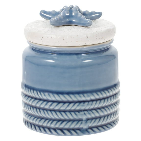 Tea Jar Ceramic Storage Canister Porcelain Coffee Sugar Jars Nautical Container Canisters Can Chinese Beans Sealing Pots