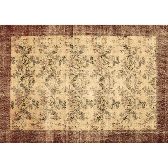 Ahgly Company Indoor Rectangle Persian Brown Traditional Area Rugs, 8' x 10'