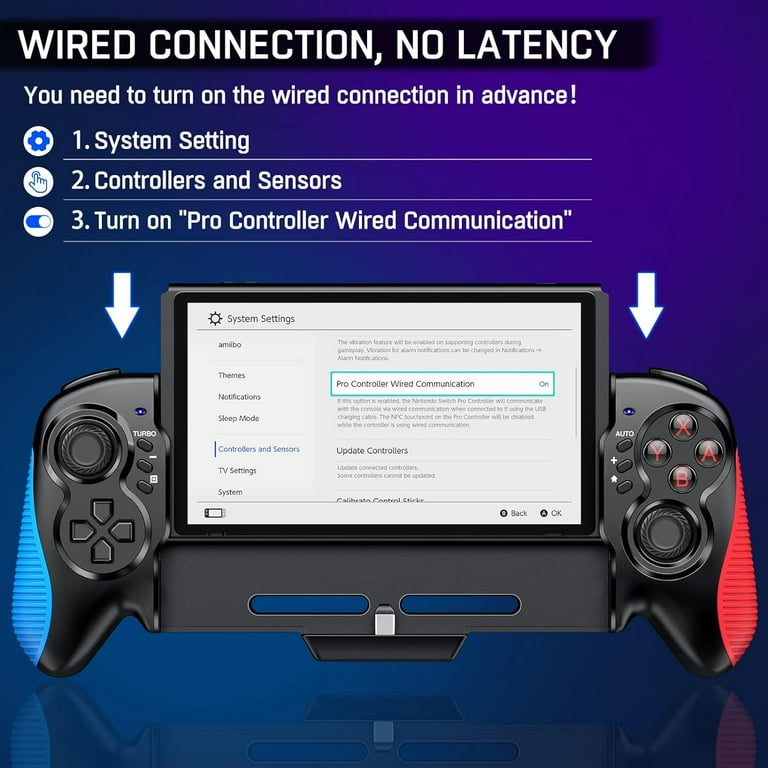 QLASH Ergonomic Pro Game Controller for Nintendo Switch/OLED QLASH Ergonomic Pro Game Controller for Nintendo Switch/OLED