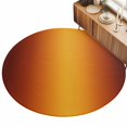 thumbnail image 2 of Round Area Rugs 5Ft, Burnt Orange Yellow Ombre Non-Slip Washable Circle Rugs Carpet, Modern Art Abstract Aesthetics Indoor Outdoor Rug Floor Mats Throw Runner for Bedroom Living Room Bathroom, 2 of 8