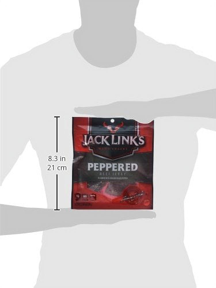 Jack Link's Beef Jerky Peppered, Meat Snack, 2.6Oz
