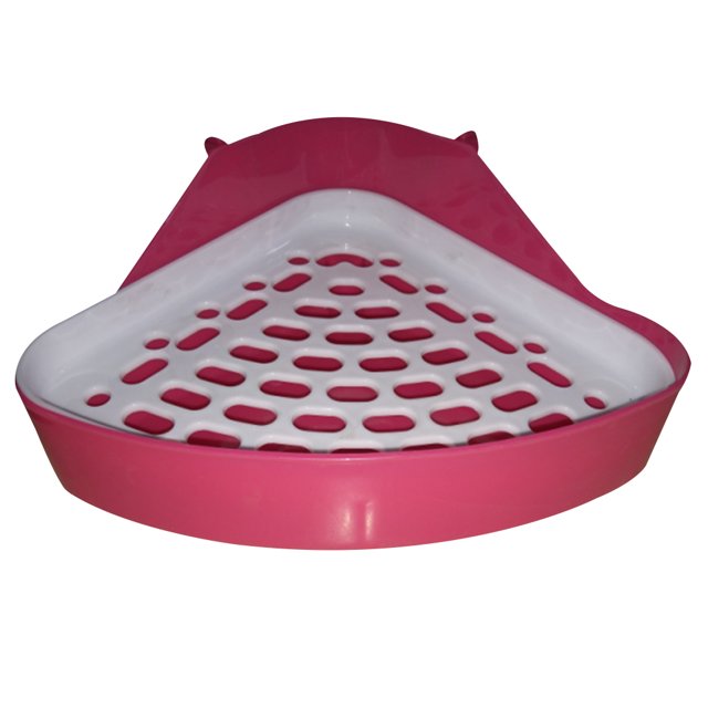 relayinert Multi-colors Geometric Shaped Pet Potty Toilet Corner Bedding Box Small Animal Universal Plastic Toilet