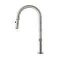 thumbnail image 3 of Chalet Single Handle, Pull-Down Kitchen Faucet in Brushed Nickel, 3 of 11