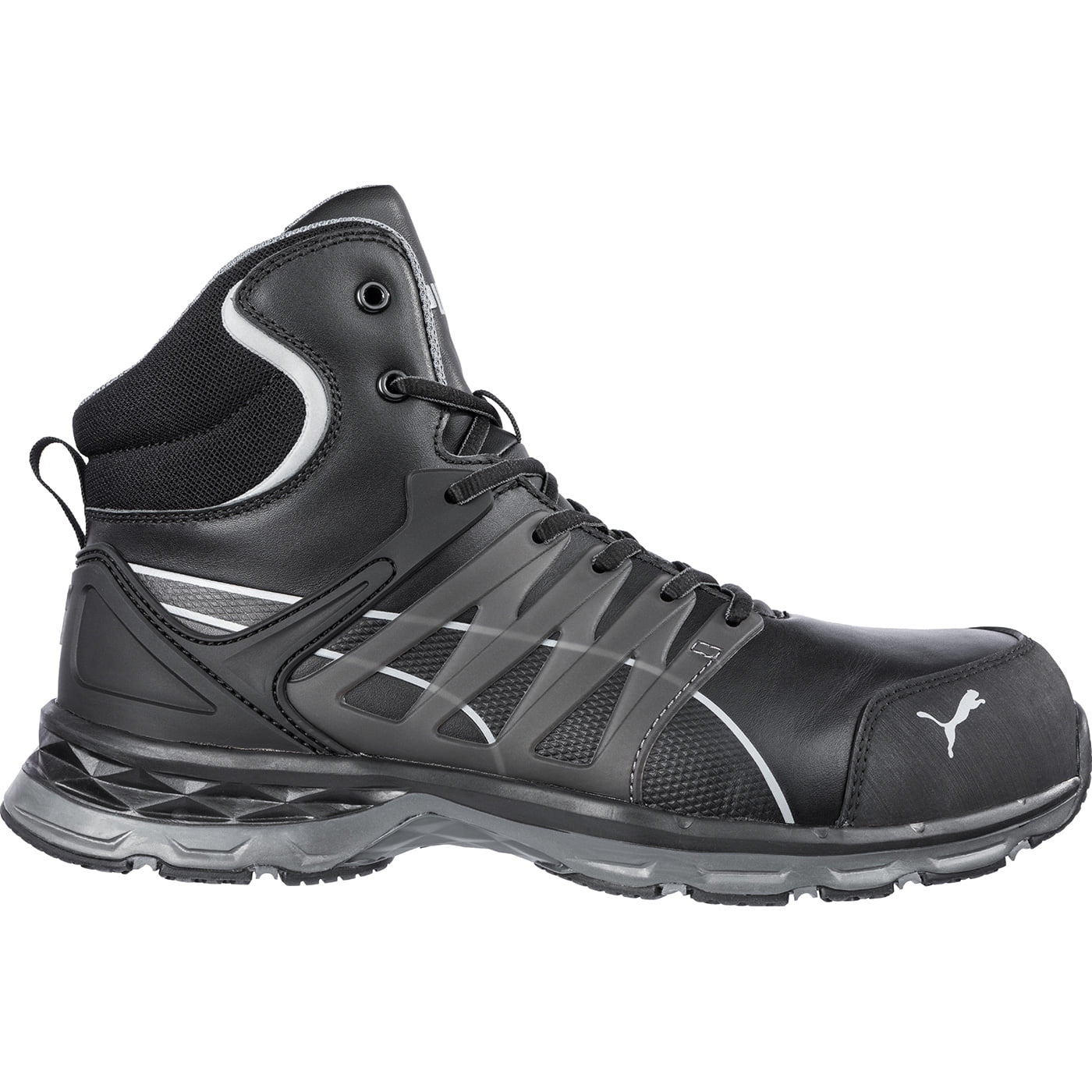 PUMA Safety Velocity 2.0 Black Mid SD Work Shoes for Men  display picture 3