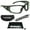 Black Clear w/ Hard Case & Strap, variant on BIkershades Bifocal Safety Motorcycle Riding Foam Padded Sunglasses