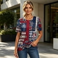 thumbnail image 5 of 250th Anniversary Usa Shirt Women Casual Short Sleeve Tshirts Fashion 250 Year American Anniversary Shirt, 5 of 6