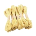 thumbnail image 4 of GUOOL 10 Bundles Gift Jute Tag Jute Burlap Ribbon Twine Rope Cord String DIY Yellow, 4 of 5
