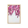 thumbnail image 1 of Floral Wall Art with Frame, Orchids Branches Symbolizing Purity, Printed Fabric Poster for Bathroom Living Room, 23" x 35", Pink Fuchsia White, by Ambesonne, 1 of 2