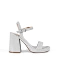 thumbnail image 2 of Sandalia DREAM PAIRS GISELLE Plata Brillante Tacones Anchos 11 cm, 2 of 6