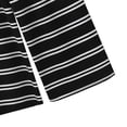 thumbnail image 4 of Enjoytime Summer Sets for Women Striped Short Sleeve Crewneck Tops with Shorts 2 Piece Outfit Loose Casual Sweatsuit, 4 of 5