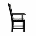 thumbnail image 5 of WestinTrends Malibu 6 Piece Patio Dining Set with Bench, All Weather Poly Lumber Outdoor Table and Chairs Set, 71" Trestle Dining Table with Umbrella Hole, 5 Arm Chairs with Bench, Black, 5 of 8