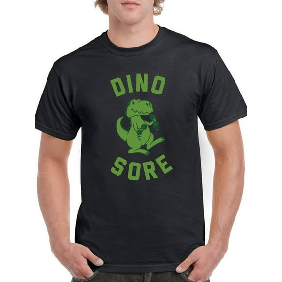 Dino-Sore T-Shirt Men -Smartprints Designs, Male 5X-Large