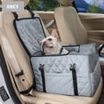 thumbnail image 3 of Labymos Dog Car Seat Booster Seat with Mat Adjustable Straps for Small Medium Dogs Cats, 3 of 8