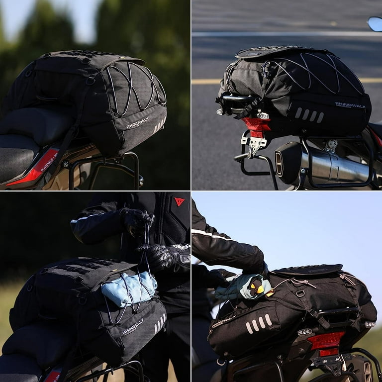 Universal Motorcycle Saddle bags 50L Travel Tank Luggage Bag