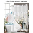 thumbnail image 4 of No Hook Cloth Fabric Shower Curtain with Snap in Liner, Daisies Flowers Waterproof Shower Curtains Set with See Through Top Window, Vintage Watercolor Plants Farmhouse Bath Curtains Shower 54"x78", 4 of 6