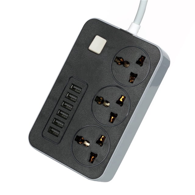 Plug with Usb and Outlet,Usb Plug in Household Multifunctional Bank Plug Standard Plug Perforated Switchs Plug Bar Wiring Board Line Length 6.5Ft Socket with Usb Plug Usb to Usb Cord