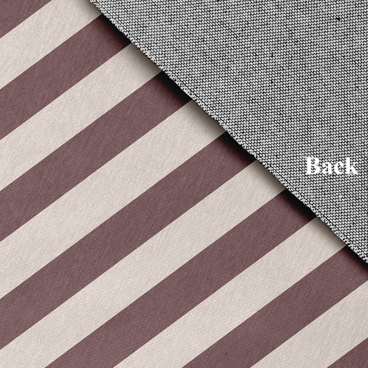 18" x 30" Simply Daisy Stripes Americana Chenille Area Rug, Red