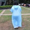 thumbnail image 3 of Poncho de Lluvia desechable Impermeable Unisex azul para Acampada Al Aire libre Sunnimix, 3 of 8