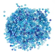 Cousin DIY Glass 40g Mix 6/0 Blue E-Bead, 1 Each, 400+ Pieces